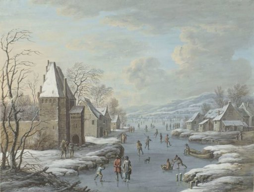Winter Landscape with Ice Amusements