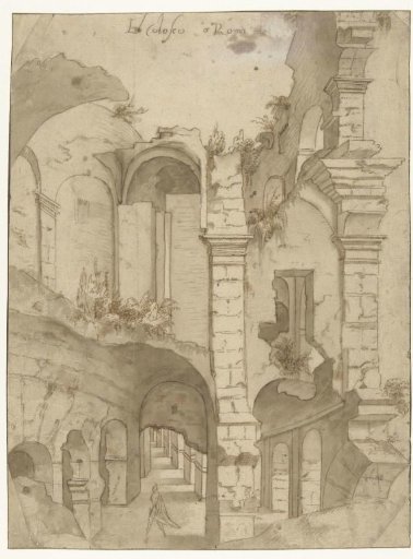 View of the Colosseum in Rome