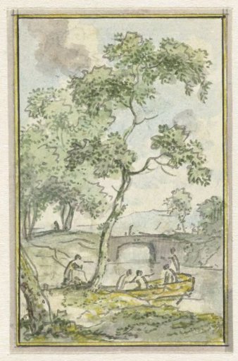 Landscape with a small boat