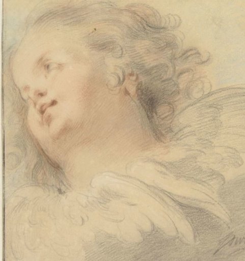 Cupid's Head Facing Left