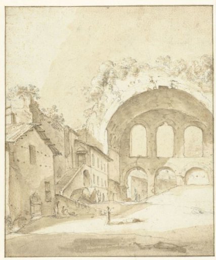 View of the Ruin of the Basilica of Constantine