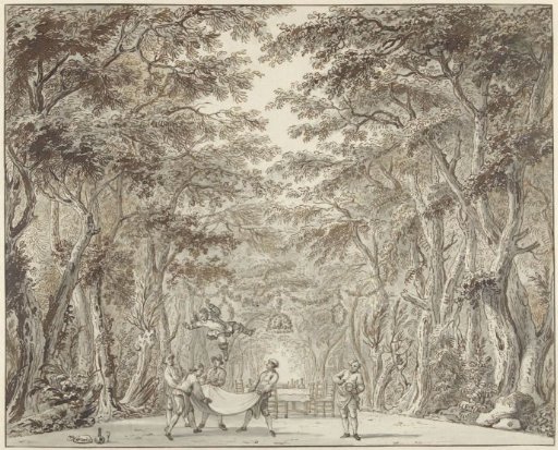 Scene from the play Don Quixote at the Wedding of Camacho