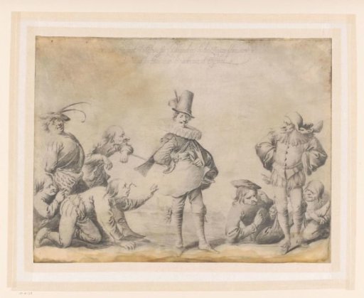 Caricature of the Spaniard