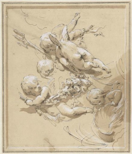 Putti with a trident