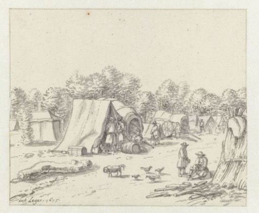 View of an Encampment of the Army of Willem III