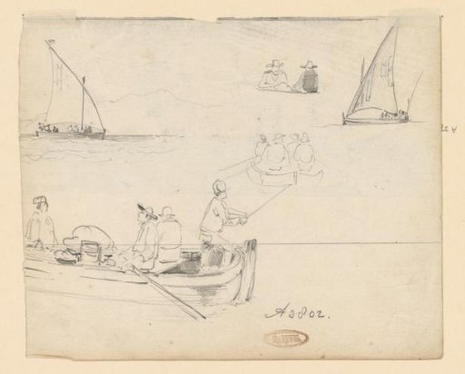 Sketches of Boats and Sailors