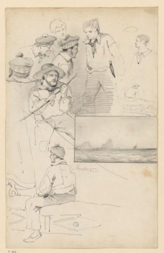 Sketches of sailors