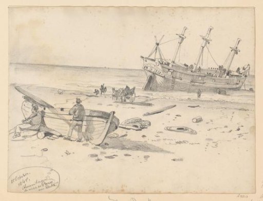The Wreck of the Ship Reliance off the French Coast