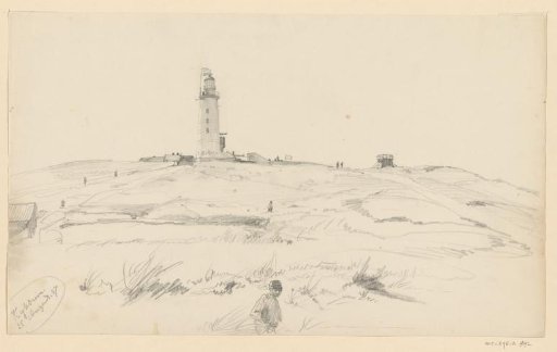 The lighthouse atop the dunes at Kijkduin