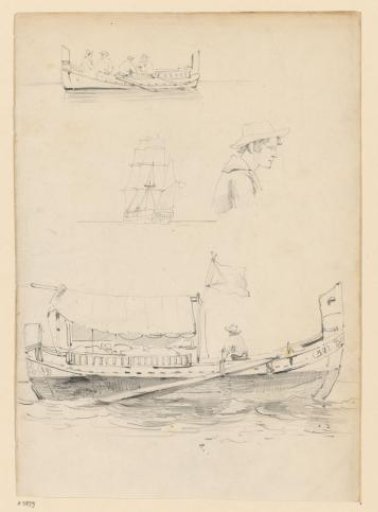Studies of the pilot's boat