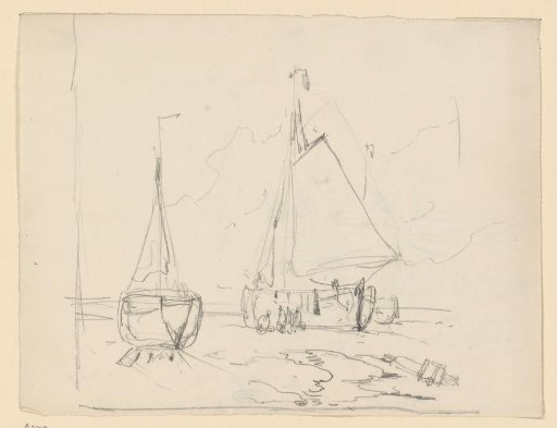 Fishing ships on the beach