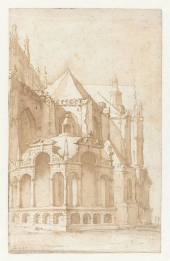Beckeneelhuisje on the Nieuwe Kerk in Amsterdam