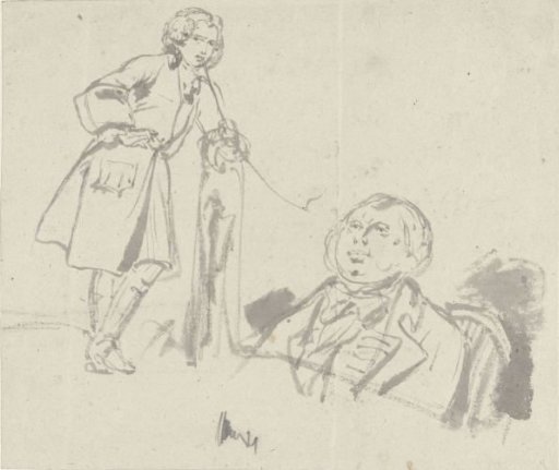 Two Sketches of a Man