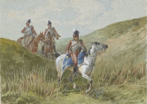 Three French hussars