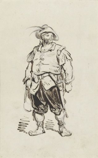 Study of a soldier from the beginning of the 17th century