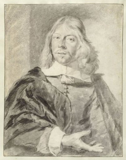 Portrait of a Man, Probably Philips Wouwerman (1619-1668)