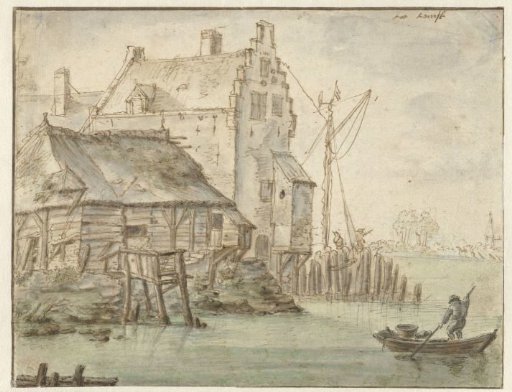 A Few Houses by a River