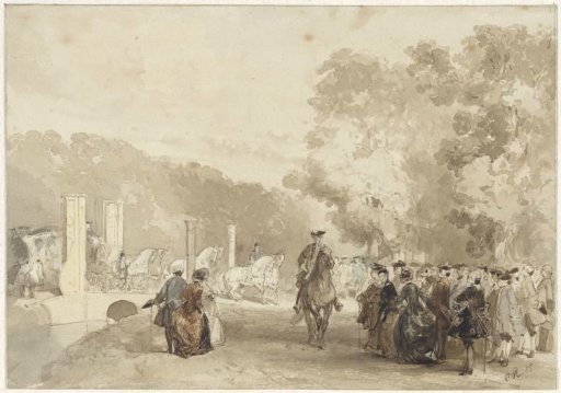 Carriage of the Prince, driving from the driveway of Huis ten Bosch