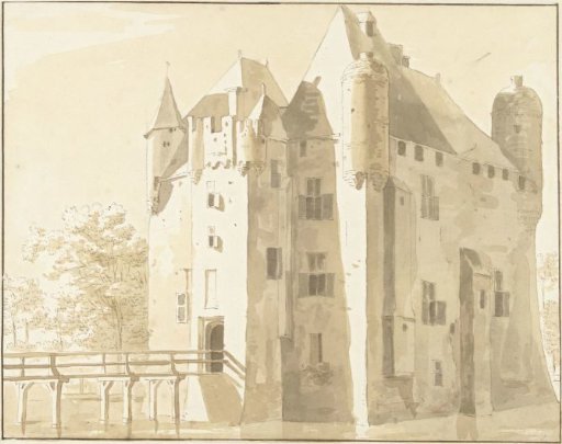 Frissestein Castle at Herwijnen, rear view
