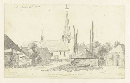 View of the village of Doorn, with the church