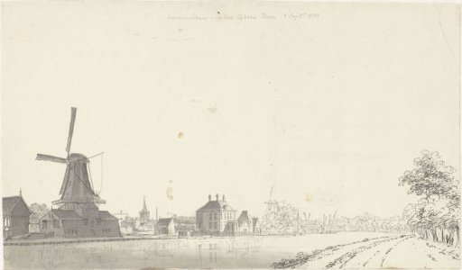 View of Zwammerdam on the Old Rhine