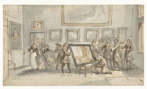 Prince Eugene of Savoy at the Art Dealer J.P. Zomer