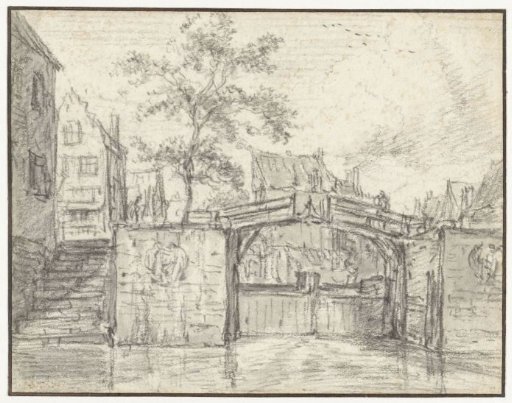 The Oude Haarlemmersluis (Old Haarlem Lock) on the Martelaarsgracht, Amsterdam