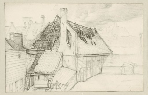 The Burnt Soap Boiler's House De Bruinvis, 1682