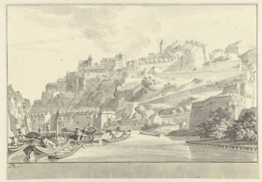 View of the castle at Namur