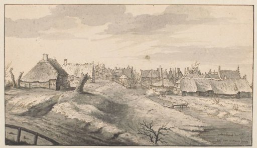 View of the Village of Nieuwenhoorn, South Holland