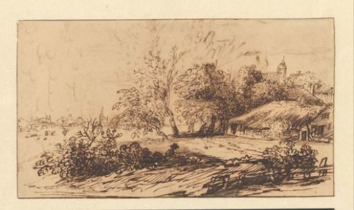 Landscape with a draftsman