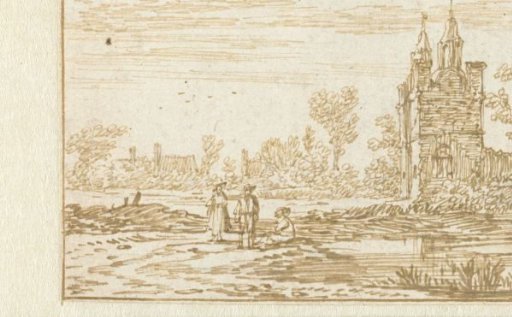 View of a small castle
