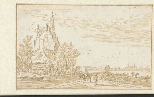 View of a small castle
