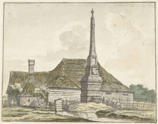 The milestone or ban-pole at Halfweg