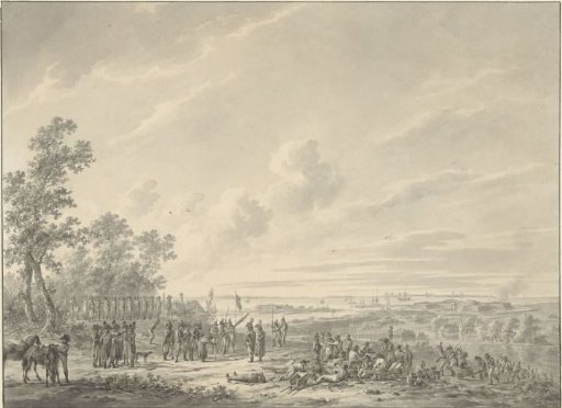 The Scheldt fortified by the French troops