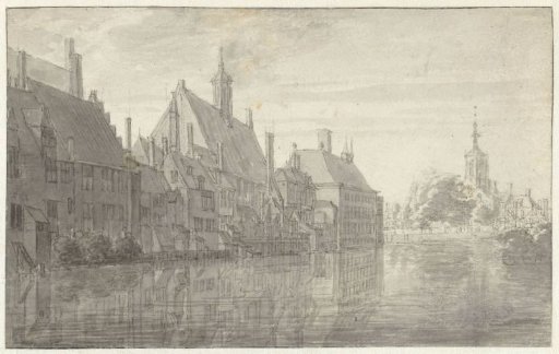 View of the buildings of the Binnenhof at The Hague