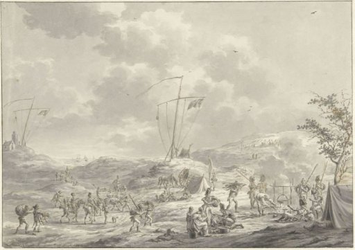 Camp of the Russian army at Callantsoog in 1799