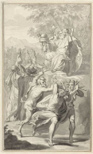 Allegory with the expulsion of Envy and Discord