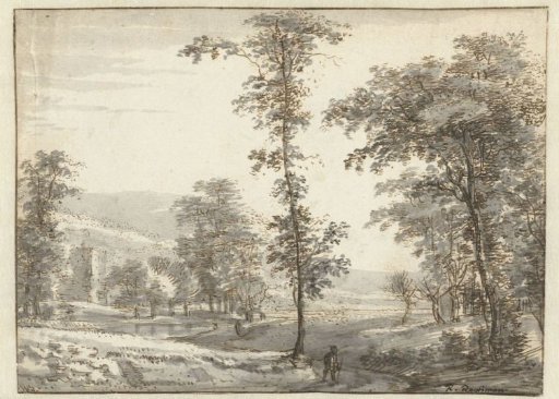 Wooded Landscape with a Traveller on a Path