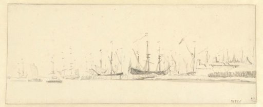 Warships in the harbour of Vlissingen