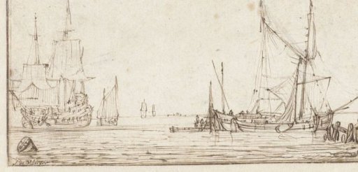 Calm Sea with Ships