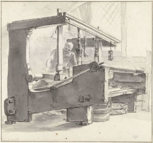 A weaver at work