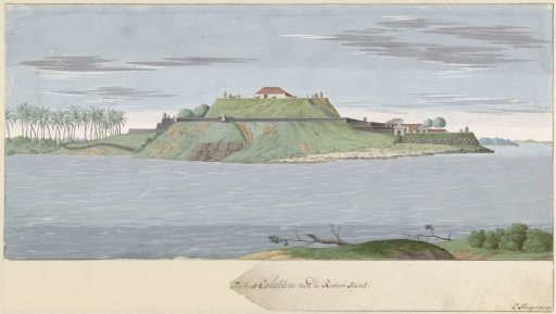 Fort Caliture on Ceylon, seen from the river