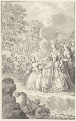 Design for a scene from the comedy The New World