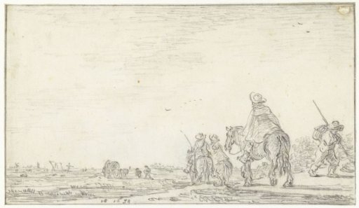 Landscape with Three Riders