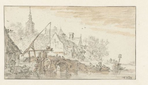 View of a City on the Water