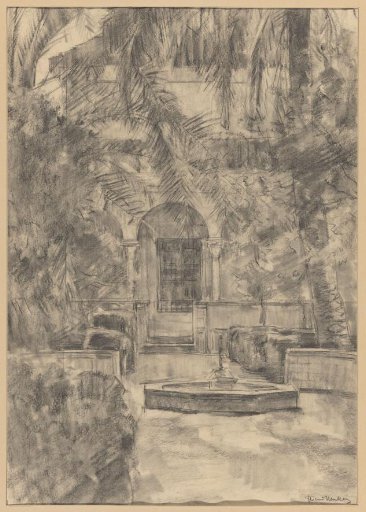 Path to the Pavilion of Charles V in the Royal Palace in Seville