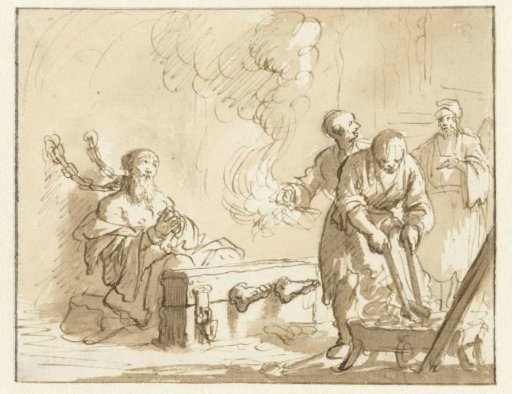 Origen tortured in prison with fire