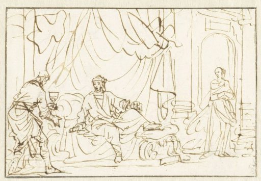 Herod suspects that his wife Mariamne wants to poison him