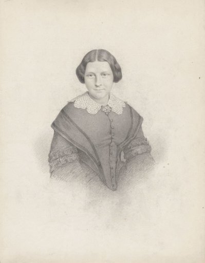 Portrait of a young woman, full face